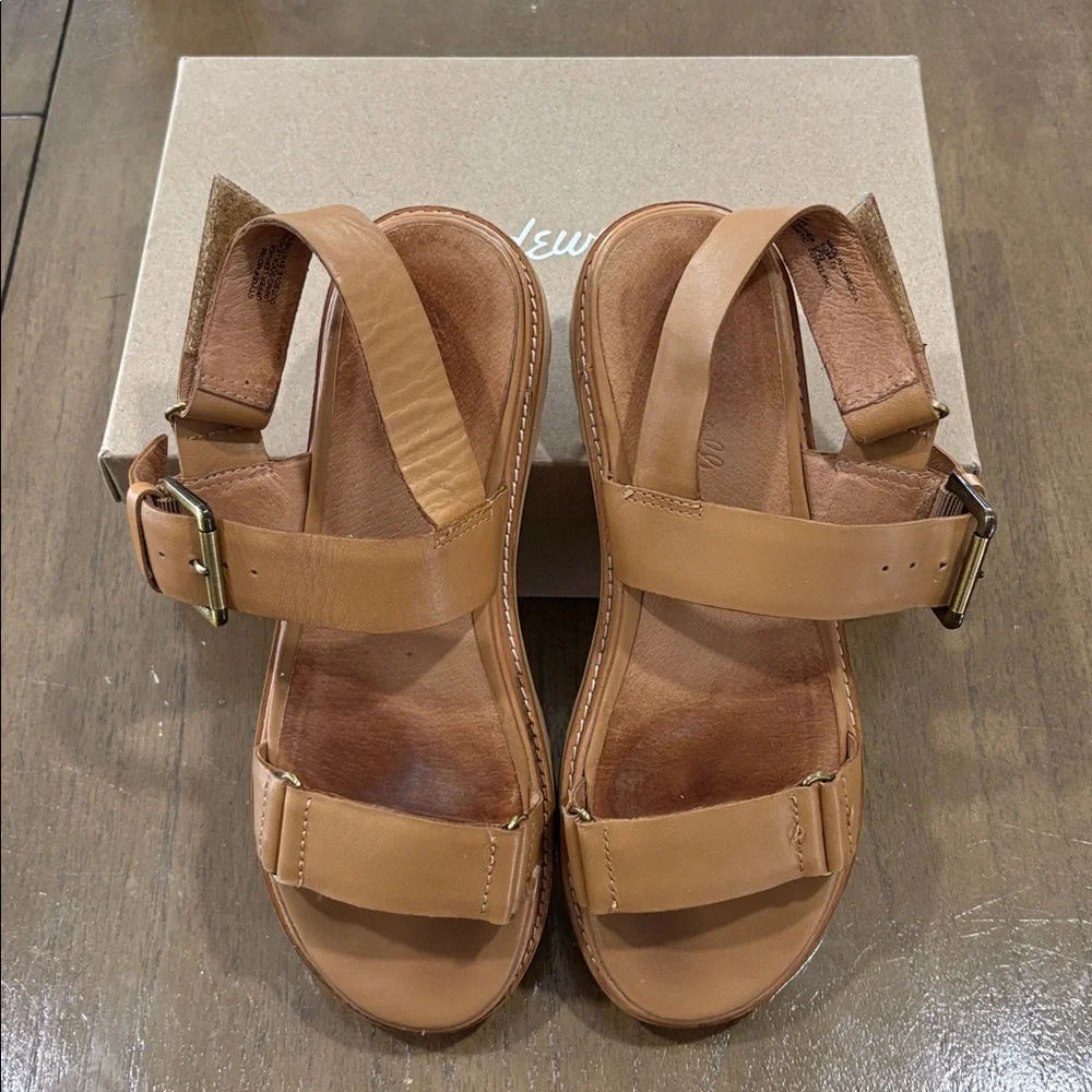 Madewell The Cady Lugsole Sandal Desert Camel Size 7.5 US - Picture 2 of 8